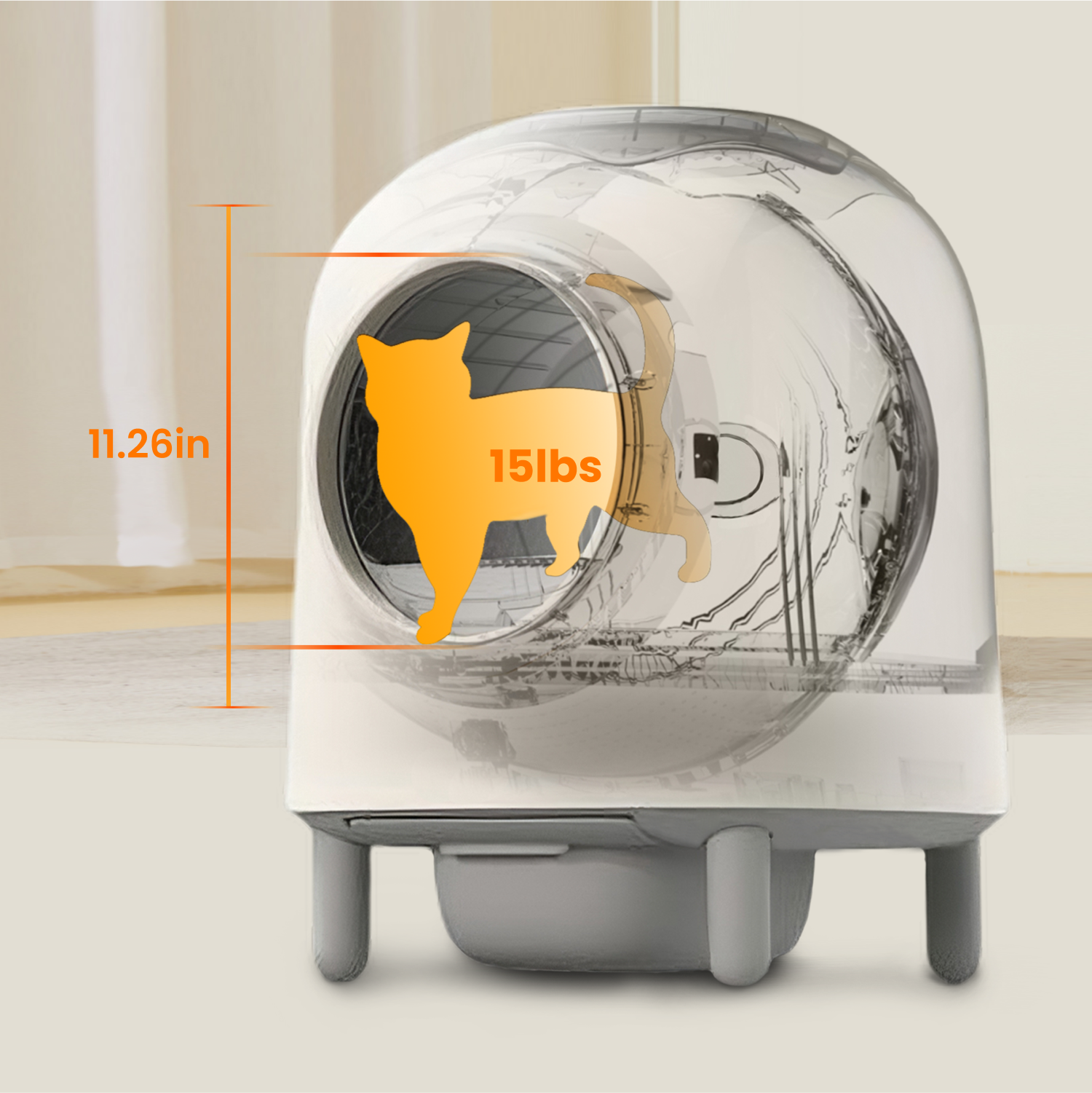 HHOLOVE Smart Self-Cleaning Cat Litter Box